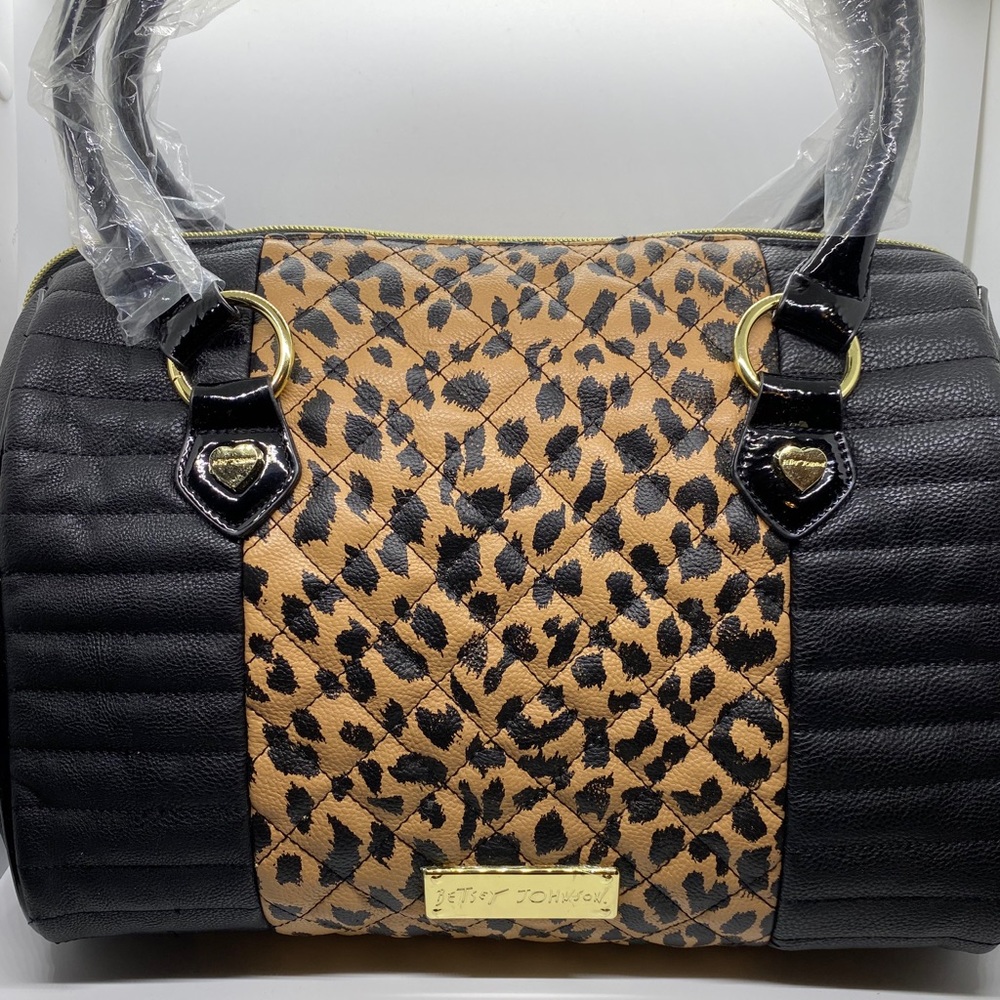 Betsey Johnson Cheetah Print Speedy Bag